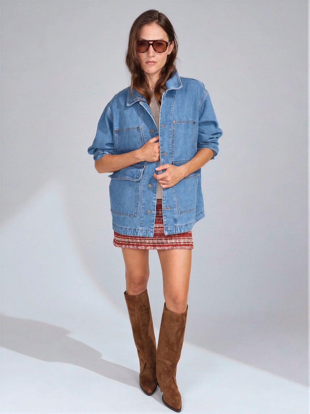 Giacca in jeans oversize