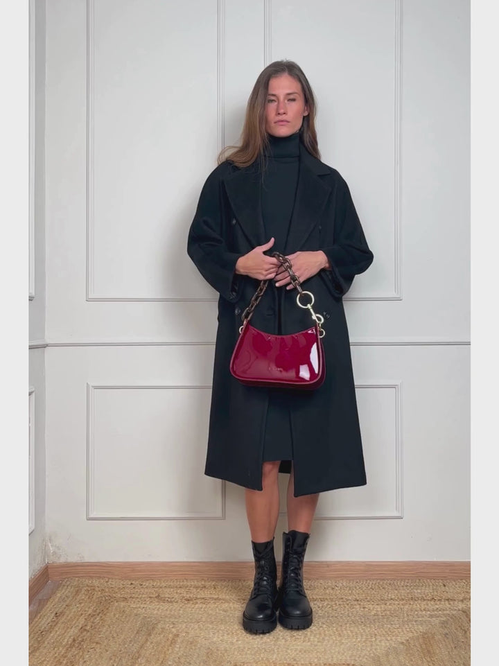 CAPPOTTO DOPPIOPETTO OVER NERO