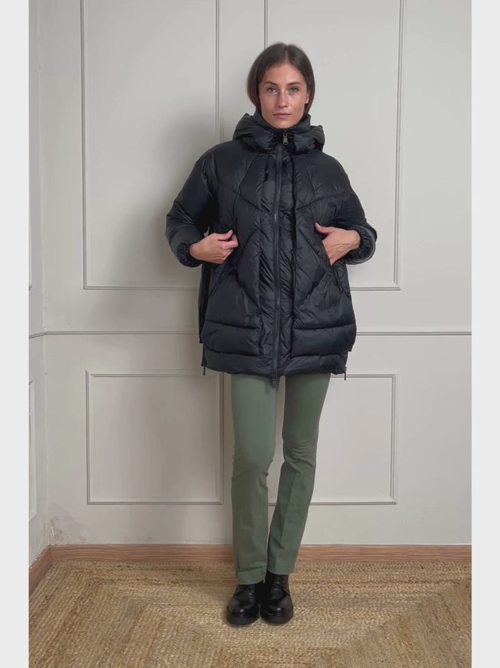PIUMINO EUGENIE SHORT 2.0 NERO