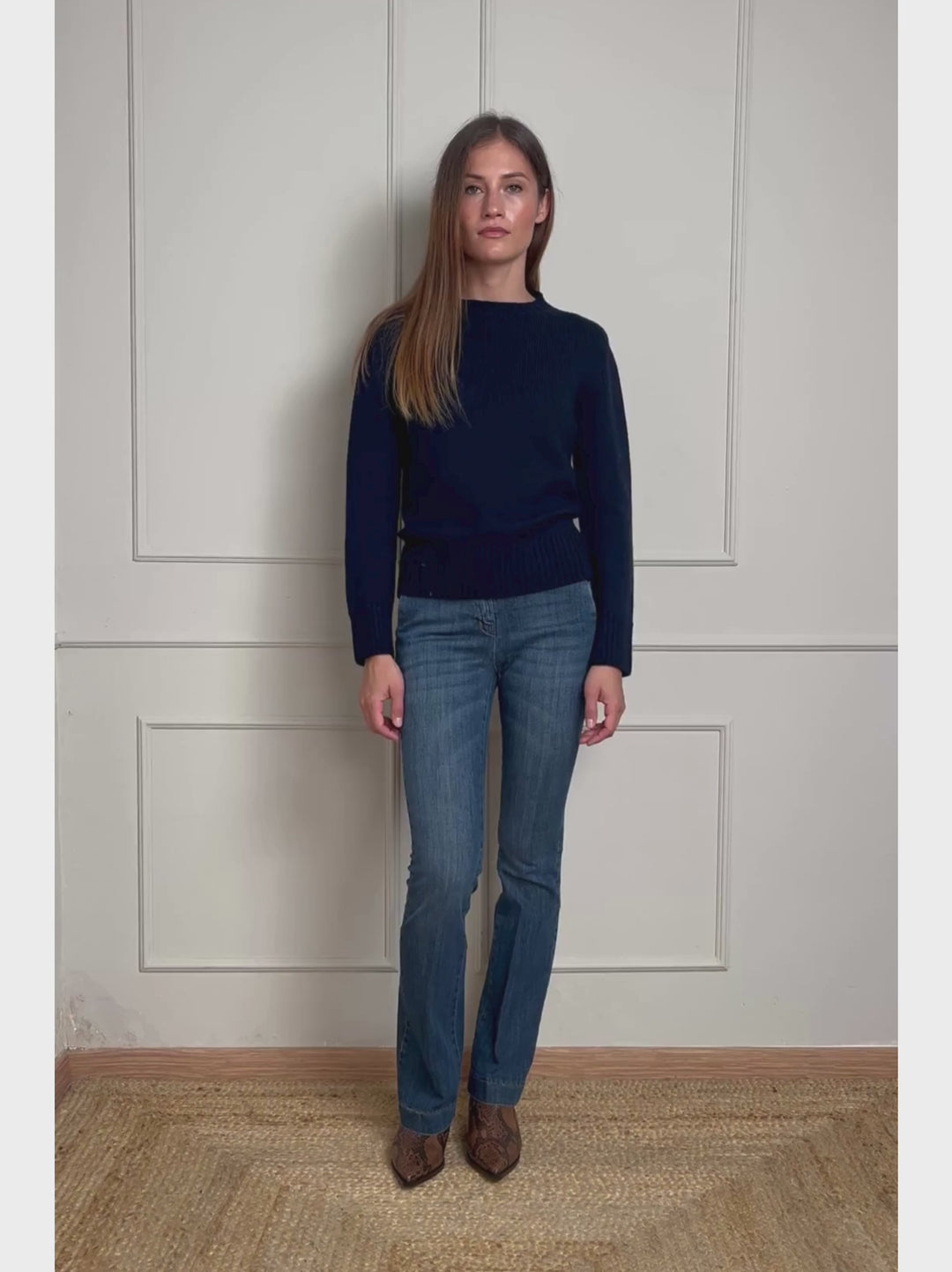 JEANS A ZAMPA LAVAGGIO MEDIO